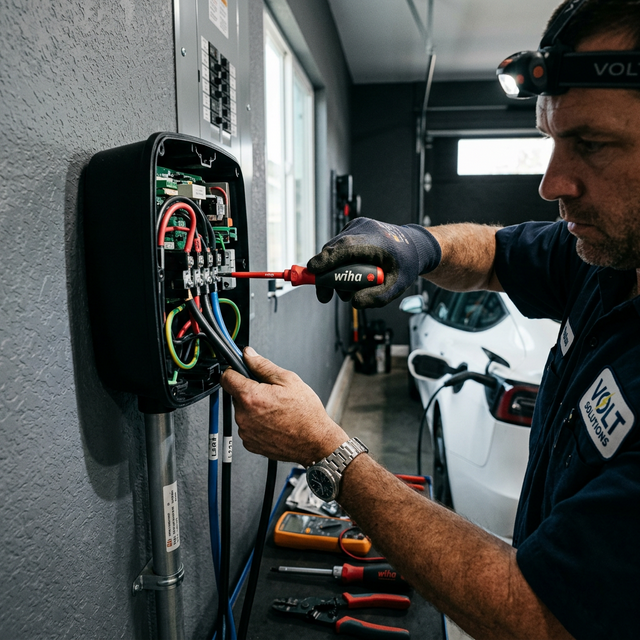 Instalação de Carregador de Veículo Elétrico